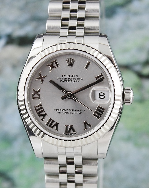 (image for) UNPOLISHED MINT ROLEX MID SIZE OYSTER PERPETUAL DATEJUST - 178274